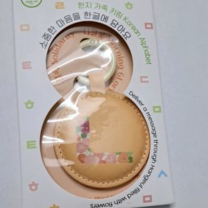 Korean LETTER ㄴ(N) Hanji keyring HOLDER