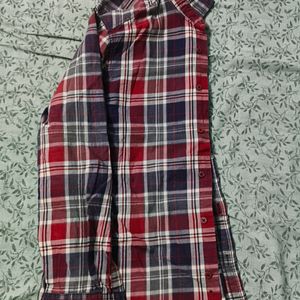 Red And Blue Checks Party Shirt