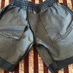 Denim Cotton Shorts For Boys Of 2-4 Age Group