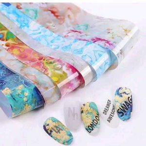 10 Rolls Nail Foil Transfer Sticker