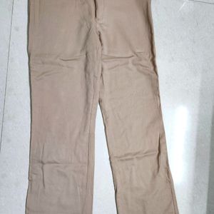 Beige Formal Pants