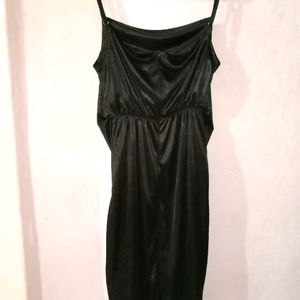 Hot Cowl Neck Satin Dress