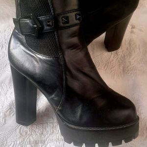 Block Heel Boots (Euro 37)