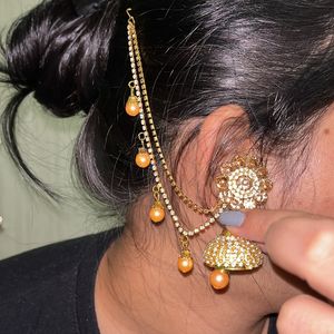 Ethnic Jhumka For Heavy Looks.