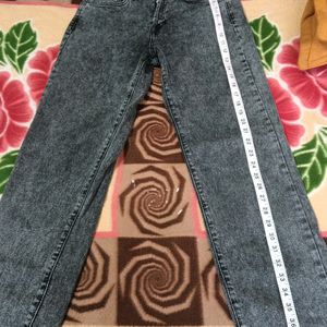 Straight Charcoal Colour Jeans