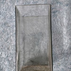 Aakriti Rectangular Vase, Clear Glass Vase