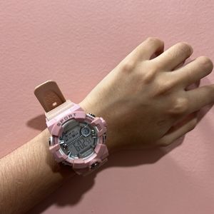 Pink Colour Watch  For Women