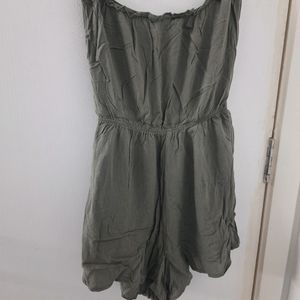 H & M Olive Jumpsuit