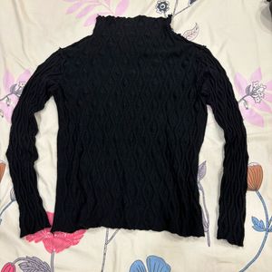 Black Turtle Neck Sweater