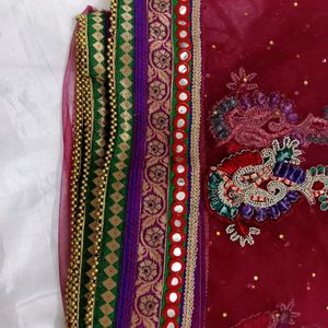 Net Zari Work Saree