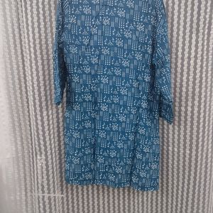 Blue Short Kurta