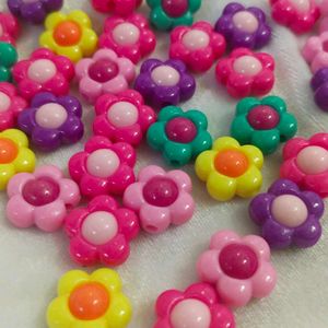 Flower Charm Beads 50 Pis