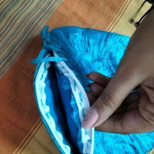 Blue Handmade Sling Bag