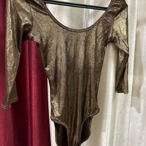 Shinny Golden Bodysuit