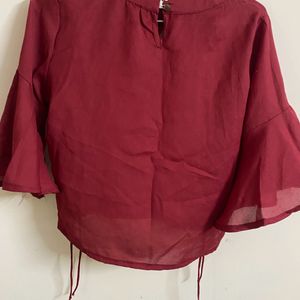 Maroon Stylish Top