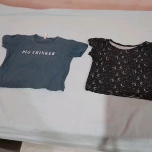 Crop T-shirts  Combo For Women