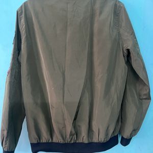 Green Bomber jacket.