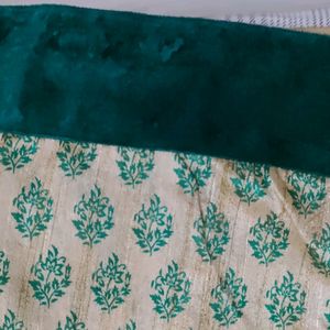 Velvet Border And Organza Saree Combo