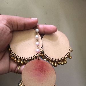 Dulhan ki bahan earring and mangtika