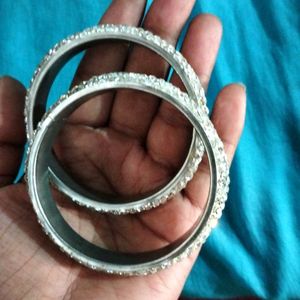 Beautiful White Stone 2 Bangles