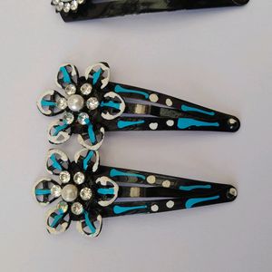 Combo Of 4 Pair Hair Clips