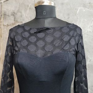 Black Stretchable Bodysuit