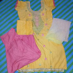 Tailored Salwar Suit With Dupatta