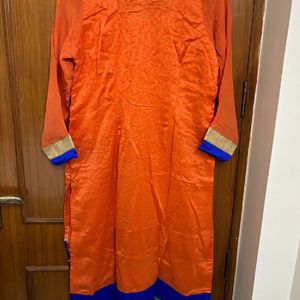 3pc Suit Palazzo (Orange & Blue)