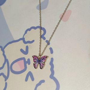 Aesthetic Pinteresty Butterfly Pendant Chain🎀