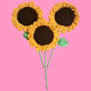 Sunflower Crochet Set Of 3