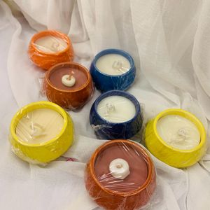 Set Of 5 mini Jar Candles Scented