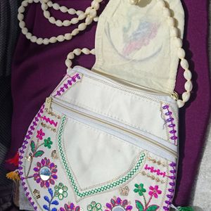 Embroidered Sling Bag