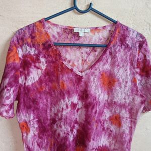 Ladies Summer See-through Fashion Top Multicolour