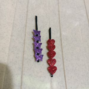 Glittery Hairclips