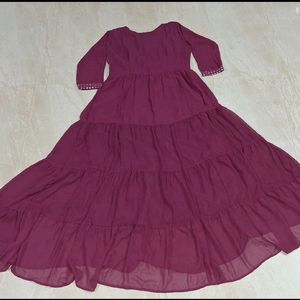 Anarkali Gown In Marron Marroncolor