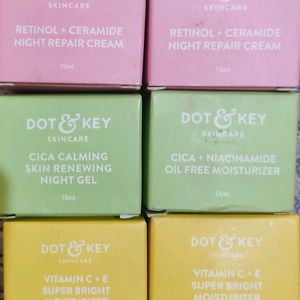 Pack Of 6😍Dot And Key Night Skin Care Combo..😍