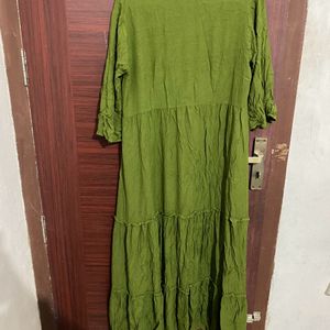 Green maxi Dress In L Size ,New One,Final Price ❤️