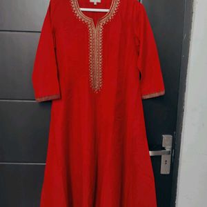 Beautiful UTSA Red Kurta