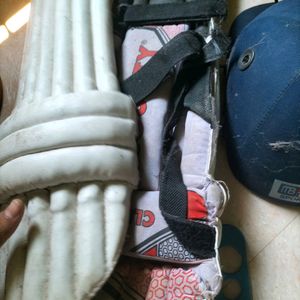 Cricket  Gloves, Pads, Helmet