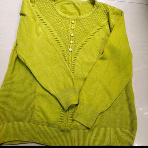 Lime Green Colour Sweater