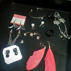 6, Earings 1, Braslet 1, Ring Is Not Used