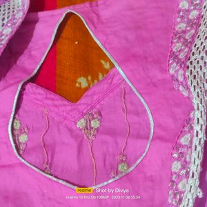 Suit Salwar And Dupatta In Dark Pink Colour