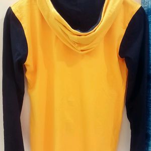 Yellow Black Men's Jacket Shrug