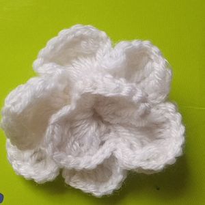 Woolen White Flower