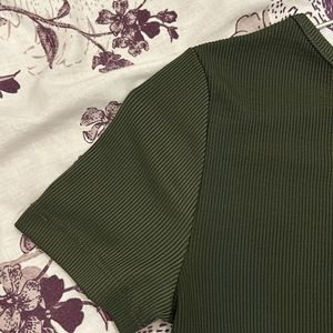 Westside Olive Green Fitted Top (xxs-xs)