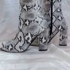 Snake Print Boots