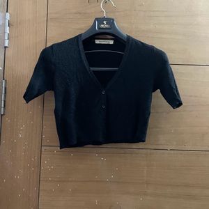 Blouse Style Black Top