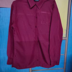 Solid Marron Shirt