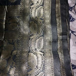 Black colour Banarasi Saree