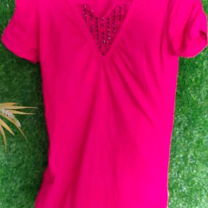 New Pink Tshirt Style Top